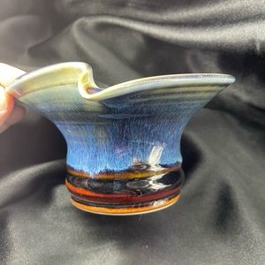 Handmade Ikebana style Studio Pottery Vase